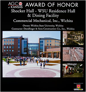 Award of Honor Plaque - Shocker Hall